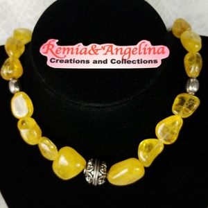 Yellow Cirtine Necklace